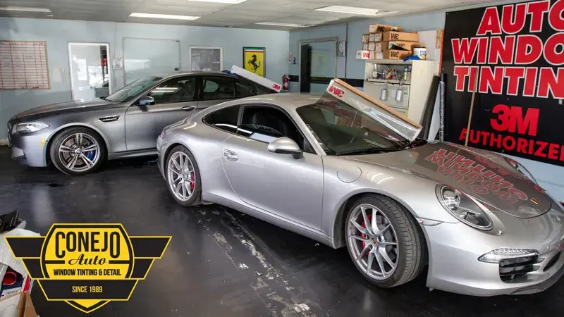 Completed window tint, wrap and detailing work by Conejo Auto Detailing & Tinting
